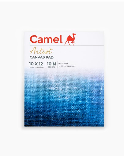 10* 12 Camel Canvas Pad Individual pad with 10 sheets